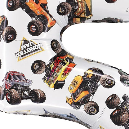 Toyland® 26" Monster Jam™ Number 5 Foil Balloon - Image 3