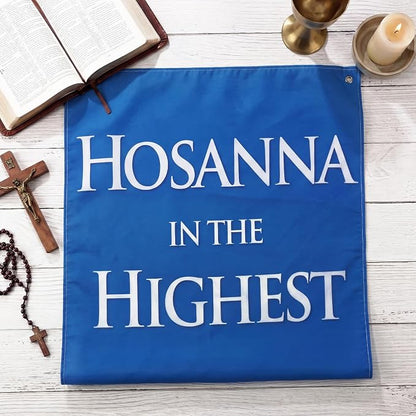 Hahafelt Hosanna in the Highest Banner Easter Palm Sunday Banners - Image 4
