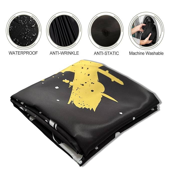 Barber Capes for Men Hair Cutting Capes with Snaps Salon Capes for Stylists Waterproof Hairdresser Gown Cape- 63”× 56”(Yellow)