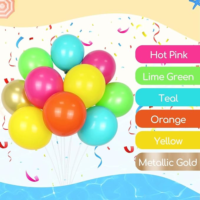 60pcs 12inch Tropical Balloons - Image 7
