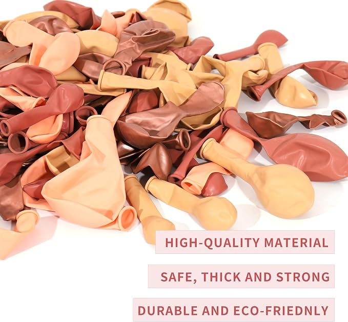 Boho Balloon Arch Kit 158pcs Dusty Rose Balloon Garland Dusty Pink Nude Brown - Image 3
