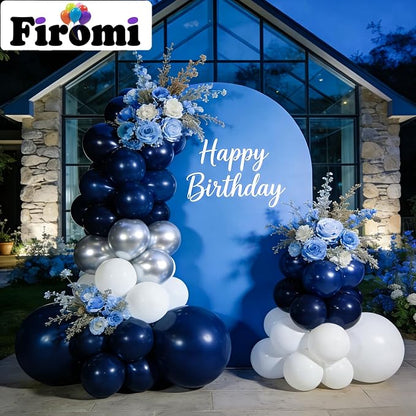 Firomi Dark Navy Blue Balloons 12-inch 100 Pack | Big Round Helium Thicken - Image 3