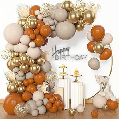 Archloon 156pcs Burnt Orange Balloon Garland Arch Kit, Different Sizes 18 12 10 by Aarchloon