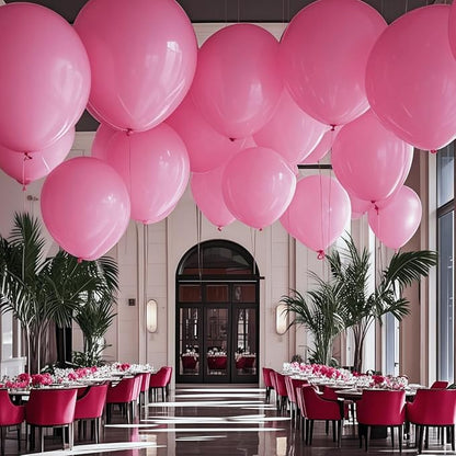 30 Pack Pink Balloons 36 Inch Pink Latex Party Large Balloon Bulk - Image 6