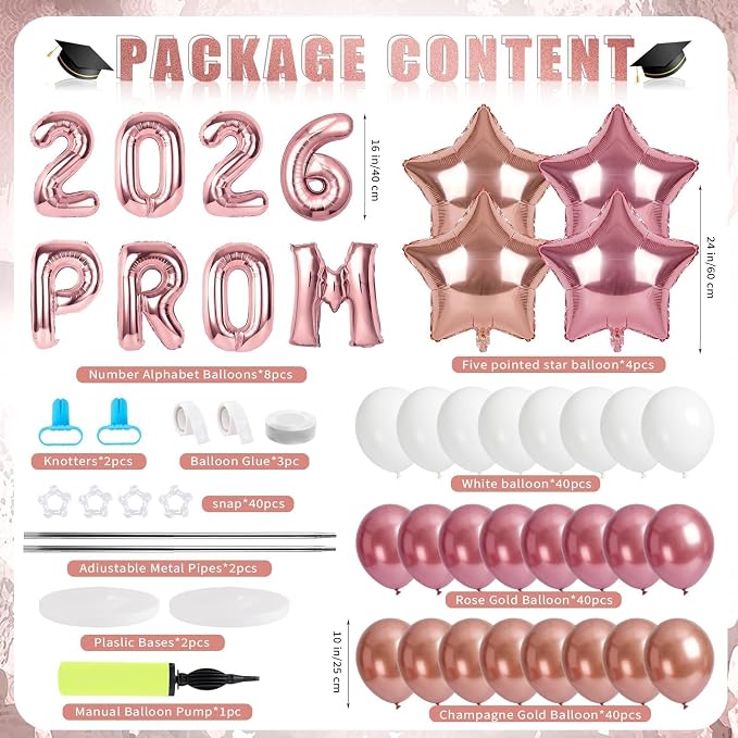 2 Sets Graduation Balloon Column Stand Kits - Image 2