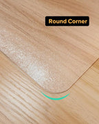 Clear Frosted Floor Mat, PVC Durable Anti-Scratch Floor Mat (24"x 36")