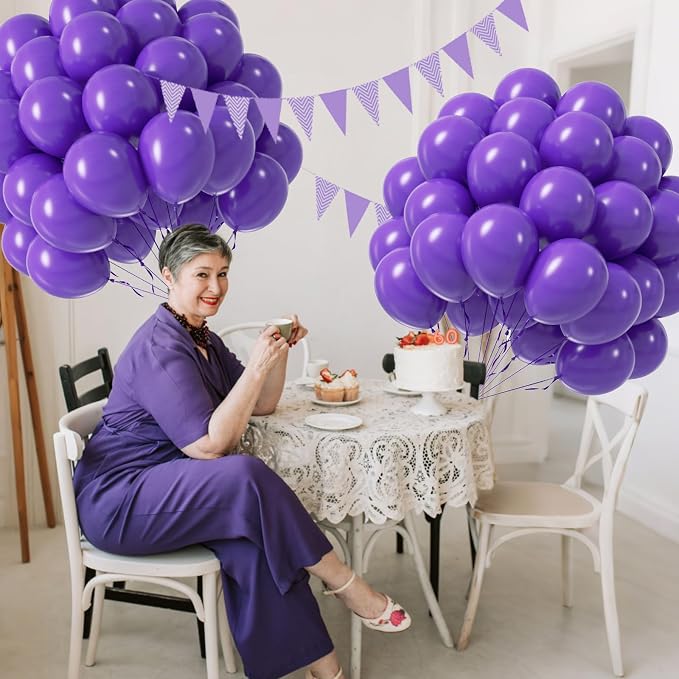 Purple Balloons 12 inch, Baby Shower, Birthday Party Decorations - Image 7