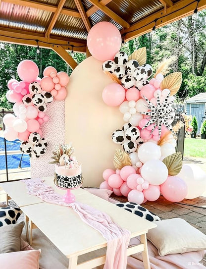 Cowgirl Balloon Arch Kit with Cow Print Balloons - Image 2