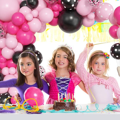 Amandir 153pcs Pink Black Balloon Garland Arch Kit Different Sizes | 18 12 10 5 - Image 6