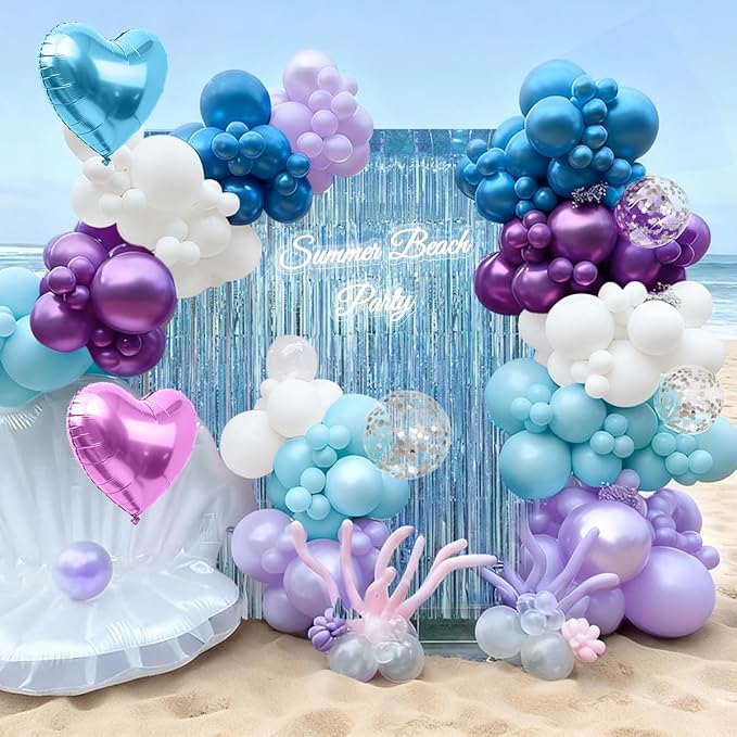 Mermaid Party Balloons Garland Arch Kit - Image 5