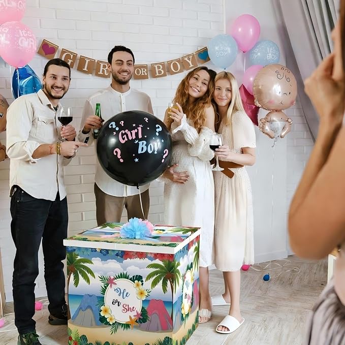 AmazingSpark 28in Giant Gender Reveal Gift Box - Image 5