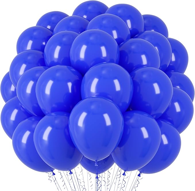 Voircoloria 66pcs Royal Blue Latex Party Balloons, 12inch | by Voircoloria