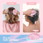 Electric Cordless Hair Scalp Massager, Portable Head Scratching Scrubber with 2 Modes Vibration Comb for Hair Growth, Deep Cleansing and Stress Relaxation