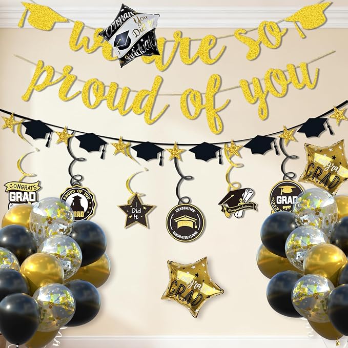 Graduation Decorations 2026, Class of 2026, Congrats Grad Hanging Swirls and We - Image 6
