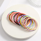 500 PCS Hair Ties for Thin Hair - 2.5mm x 5cm Premium Nylon Black Hair Tie Bulk for Women Girl Small Ponytail Holders Men Hair Elastic Band(Multicolor)