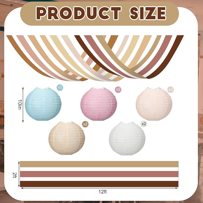 11 Pcs Boho Classroom Ceiling Decor Include 12 x 2 ft Fluorescent Light Covers - Image 4