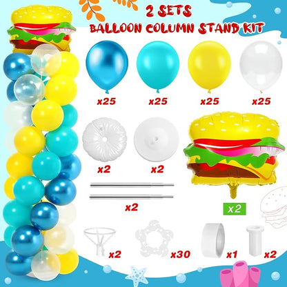 Hungdao 2 Sets Sponge Balloon Column Stand Kit - Image 2