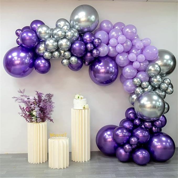 Dark Purple Balloon Arch Kit - Image 5