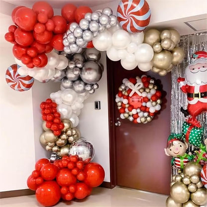 130pcs 18 12 10 5 Inch Red and White Balloons Garland Arch Kit | Different - Image 6