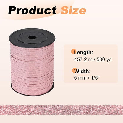 PATIKIL Glitter Curling Ribbon 500yds x 1/5" Plastic Balloon String Ribbon | - Image 2
