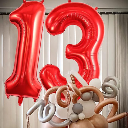 13 Balloon Numbers, Large 13 or 31 Foil Balloons, Big Number Balloon 40 Inch - Image 4