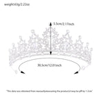 Princess Tiara and Crown for Women Wedding Tiaras for Bridal girls Tiaras and Crystal Crowns Rhinestone Headband Metal Hair Accessories for Costume Birthday Party Prom Gifts