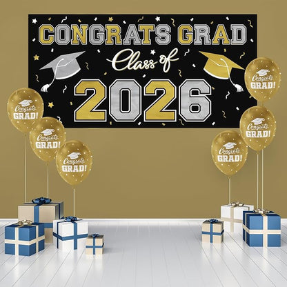 2026 Graduation Party Plastic Backdrop - Image 3