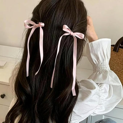 NEBURORA 50 Pcs Pink Bows for Cake Decoration Party Ribbon Bowknots | Pastel - Image 4