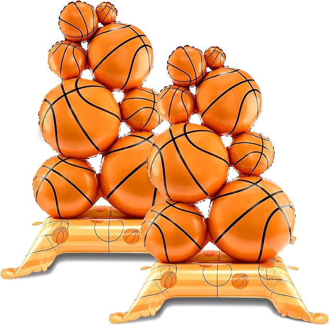 Giant Standing Basketball Balloons by Lukinuo