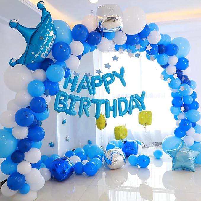 110pcs Royal Blue Balloons 12 Inch Blue Latex Balloon Garland Arch Kit - Image 4