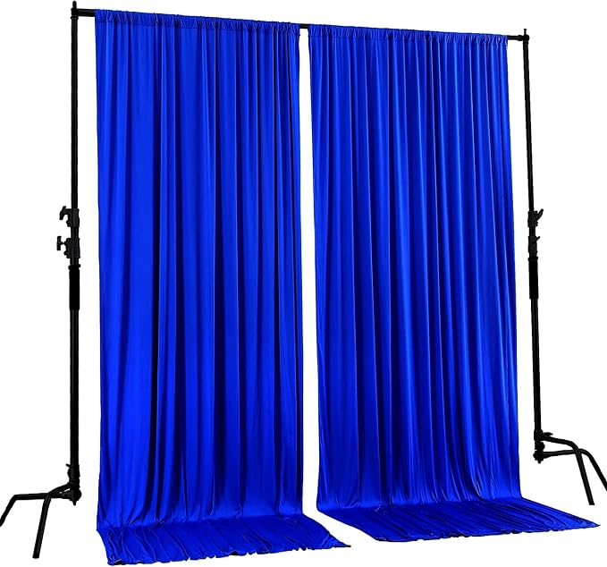 AK TRADING CO. 10 feet x 10 feet Polyester Backdrop Drapes Curtains Panels - Image 2