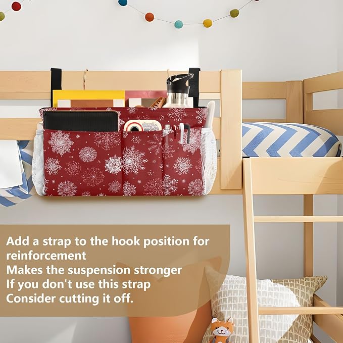 Bedside Caddy Hanging Bunk Bed Caddy Bed Organizer Hanging Pocket - Image 6