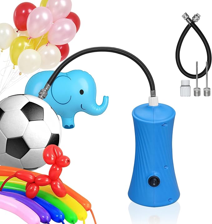 260 Balloon Pump Electric, Portable Automatic Dual Nozzle Inflator by Unknown