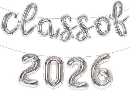 Class of 2026 Graduation Balloons, Balloon Banner, Indoor & Outdoor Decor by Unknown
