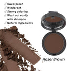 SOVONCARE Hairline Powder - Root Touch Up & Gray Hair Concealer for Men and Women, Instantly Covers Thinning Hair and Bald Spots, Natural-Looking Coverage Hazel Brown 0.35 oz