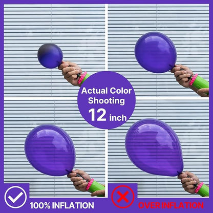 PartyWoo Purple Balloon Arch Kit 142pcs Dark Purple Balloons | Royal Light - Image 3