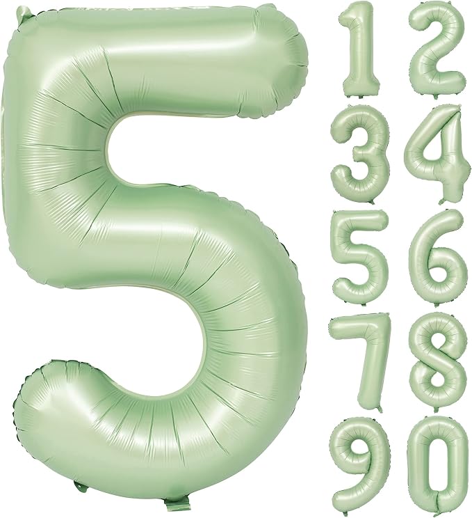 40" Olive green Number Balloon Helium Foil Mylar Balloon Birthday Digital 5 | by Exquisitehighqualitypartydecorationstomeetyoureveryneed%EF%BC%81
