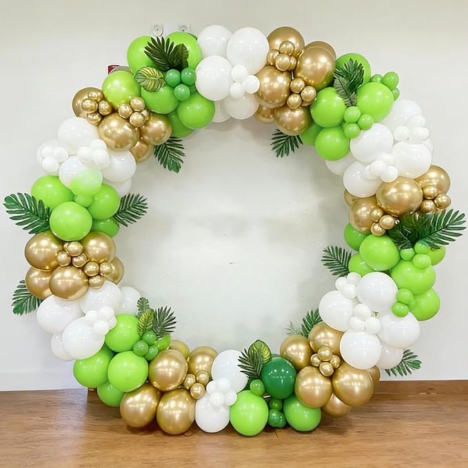 103pcs Lime Green and Gold Balloon Garland Arch Kit, 18/12/10/5 Inch Light - Image 5