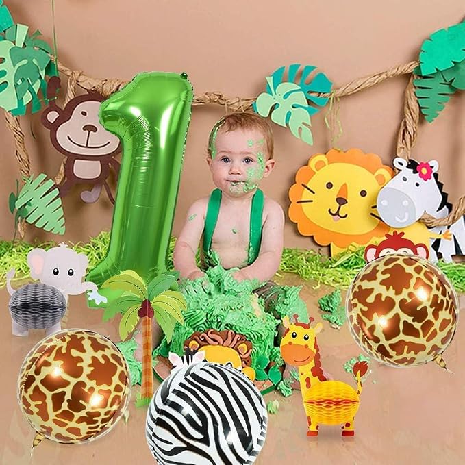 TONIFUL 40 Inch Green Number 7 Balloons Large Foil 7th Birthday Decorations | - Image 5