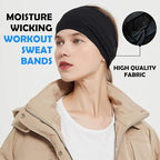 Lotus78, Pack of 6 Wide Headbands for Women Non Slip, Fashionable Sports Hair Bands for Women's Hair, Soft Elastic Stretchy Head Bands, Yoga Workout Headbands for Women Daily Fashion (Element)