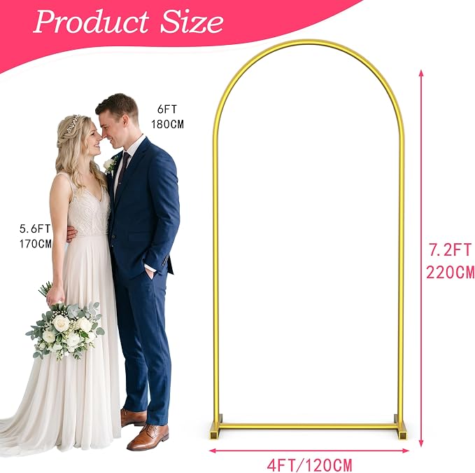 7.2FT Arch Backdrop Stand, Backdrop Arch - Image 3