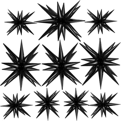 10 Pcs Star Balloons Explosion Balloons Foil Cone Balloon Magic by TOTAFAM