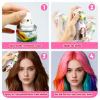 Green Temporary Hair Color Spray - Washable & Natural One-Time Use Hair Wax for Women & Kids & Adults - Strong Hold for Halloween, Cosplay, Party, Washes Out Easily