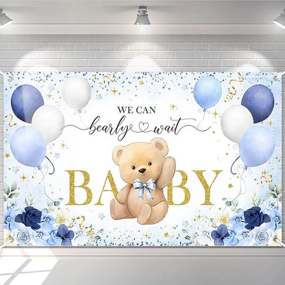 Avezano Bear Baby Shower Backdrop by AVEZANO