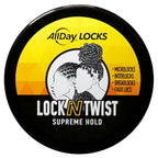 AllDay Locks Lock N Twist (15 oz) | Supreme Hold, No Frizz or Flaking | Hydrating, Nourishing Locking Gel | Grape & Avocado-Infused | Lock & Twist Braids, Locks, Twists, Cornrows | 15 oz