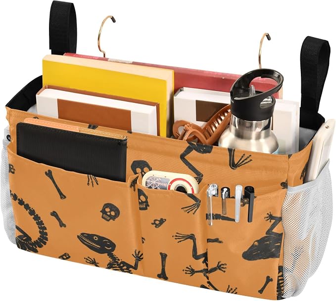 Bedside Caddy Metal Frame Hanging Organizer Bunk Bed Dorm Accessories Hook And - Image 3