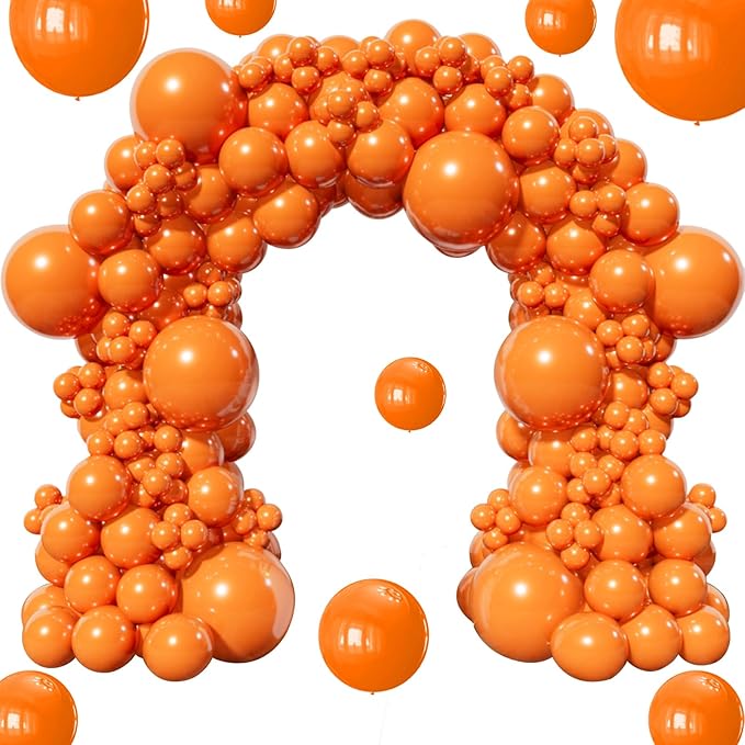 Orange Balloon Arch Kit 111Pcs 18 12 5 Inch Latex Party Balloons Garland by Kawkalsh