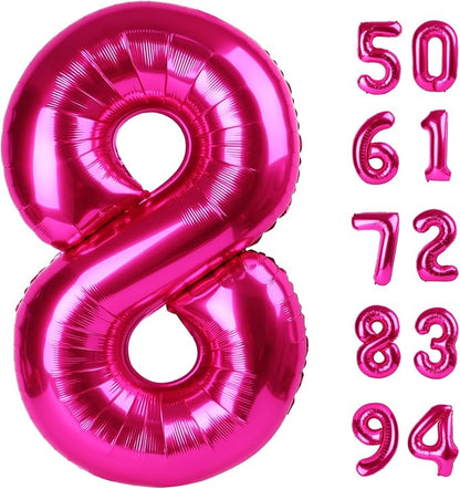 Hot Pink 8 Balloon by IWERP
