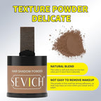 Sevich Hairline Powder 10g Large Capacity,Instantly Conceals Hair Loss,Root Touch up Powder,Hair Shadow Toppers for Women & Men Thinning Gray Hair,48H Makeup Lasting,1 Box = 2.5 Boxes,Brown