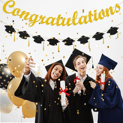Congratulations Banner, NO DIY Graduation Banner - Image 2